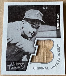 FERRIS FAIN 2001 BOWMAN HERITAGE ORIGINAL SHIBE PARK SEAT #BHM-FF EX-MT Zustand - Bild 1 von 2
