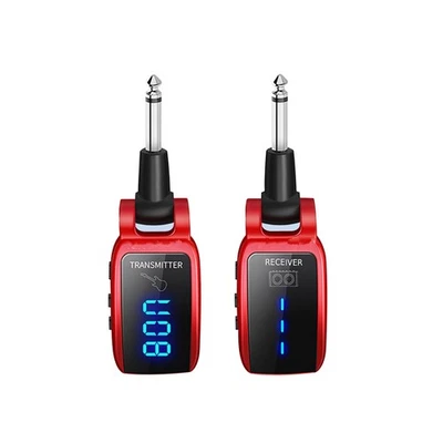 15-Channel Rechargeable LED Screen UHF Transmitter Receiver For Electric Guitar - Image 1 of 4