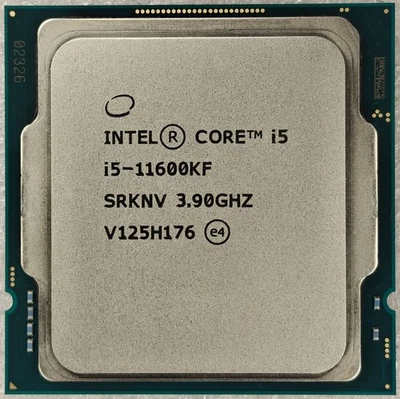 Intel Core i5-11600KF 6Cores 12Threads 125W LGA1200 SRKNV 3.90GHz CPU processor - Image 1 of 2
