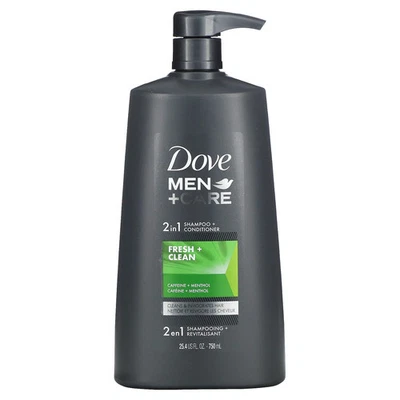 Men+Care, 2 in 1 Shampoo + Conditioner, Fresh & Clean, 25.4 fl oz (750 ml) - Image 1 of 2