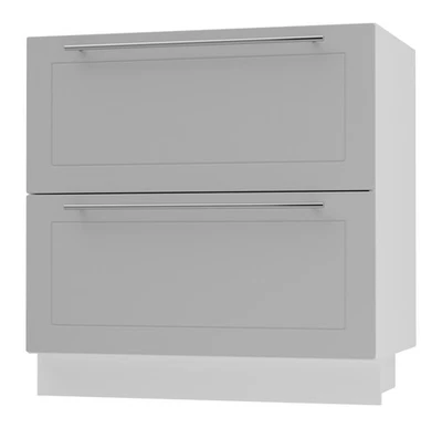 Schubladenunterschrank KVANTUM REJS Vollauszug 80x50x82cm Farbe wählbar (Q-D2R/8 - Bild 1 von 4