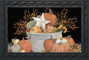 Briarwood Lane Fall Bushel Primitive Doormat - Picture 1 of 4