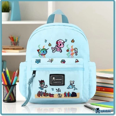 Tokidoki Azul Claro Mochila Bolso Escolar Bolso Kawaii y2k Mericorno Foto 1 de 4