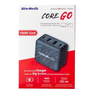 Station de charge AVerMedia CORE GO GC313 (noir) - Chargeur GaN 100W - Photo 1 sur 1