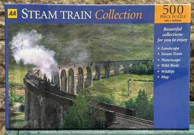 AA - Steam Train No. 3 Glenfinnan Viaduct, Scotland - 500 Piece Jigsaw - BNIB - Image 1 of 2