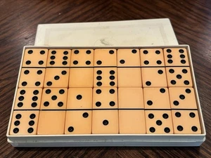 Domino’s Butterscotch vintage in BACHELITE Domino di Cardinal 28 pezzi - Foto 1 di 7