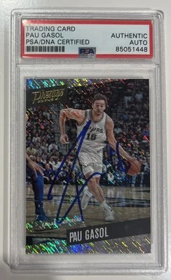 Tarjeta autografiada firmada Prestige Pau Gasol Silver Elite 2017-18 rara PSA HOF Foto 1 de 2