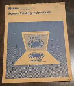 Hunt Speedball Screen Printing Instructions 1977 (Form No. SPG-1 (77)) - Picture 1 of 4
