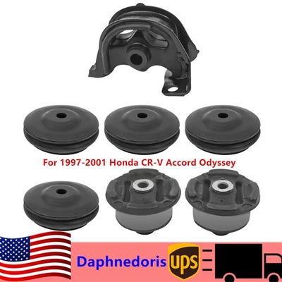 Rear Differential Mount Top Support Kit For 1997-2001 Honda CR-V Accord Odyssey Foto 1 de 4