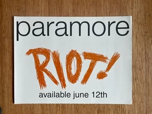 Paramore RIOT Double Sided Album Release Poster 18x24 - Picture 1 of 5