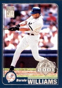 Bernie Williams 2001 Topps #140 New York Yankees FREE SHIPPING AutographDen - Picture 1 of 2