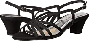 Mark Lemp by Walking Cradles Women's Leash Dress Sandals, Black, sz 7W - Picture 1 of 12