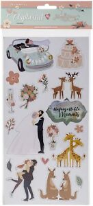 Stamperia Adhesive Chipboard 6"X12"-Wedding Subjects, Love Story