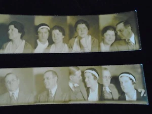 Photo Booth 1920 30er Jahre? Ernstes Paar Lehrer Professor? 2 Streifen Familie - Bild 1 von 6