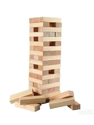 Torre di legno - Gioco di precisione e pazienza Per Tutta La Famiglia 51pz  - Immagine 1 di 4