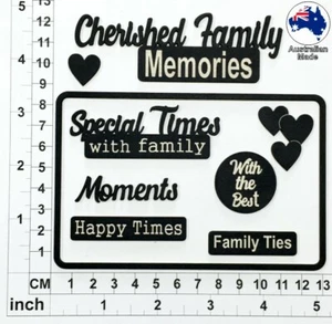 Chipboard Embellishments for Scrapbooking, Cardmaking - Scrap Words 55 CB1271 - Picture 1 of 3