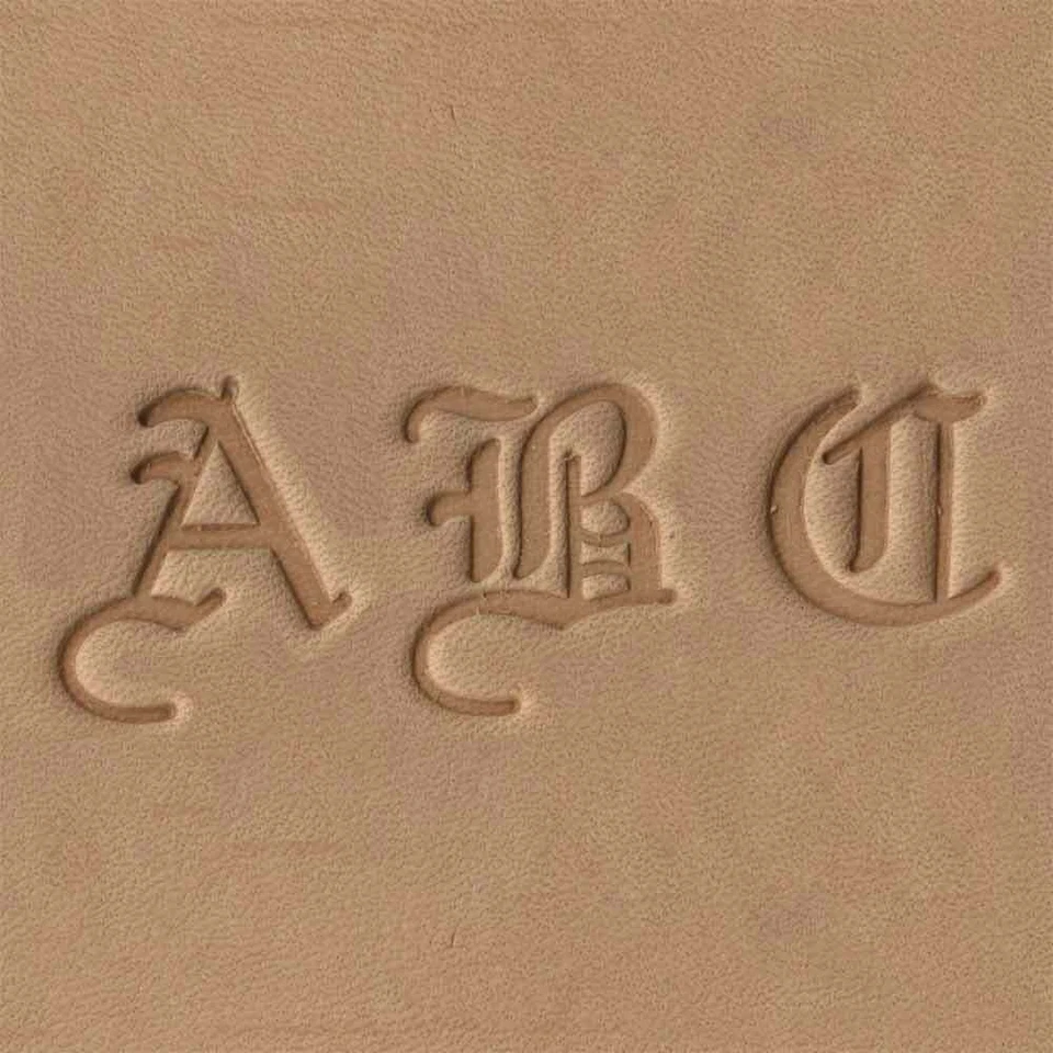 Old English Alphabet Leather Stamp Set Sold by SLC 3/4" Complete Set - Image 1 of 1