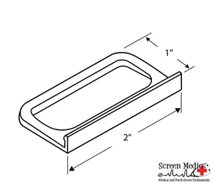 200-Pack Window Screen Pull Tabs - Wide Hollow, Black / Clear VETERAN OWNED CO. - Picture 1 of 6