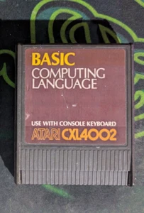 Vintage ATARI CXL4002 BASIC COMPUTER LANGUAGE PROGRAM LEFT CARTRIDGE UNTESTED - Picture 1 of 3