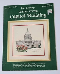 JEAN LANNING'S UNITED STATES CAPITOL BUILDING CROSS STITCH PATTERN LEAFLET - Picture 1 of 2