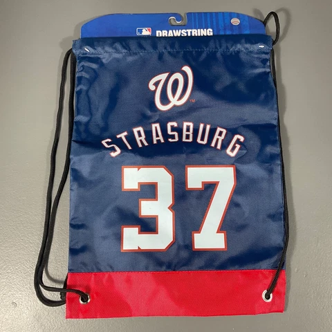 Washington Nationals MLB Baseball Drawstring Backpack Bag Stephen Strasburg Cover