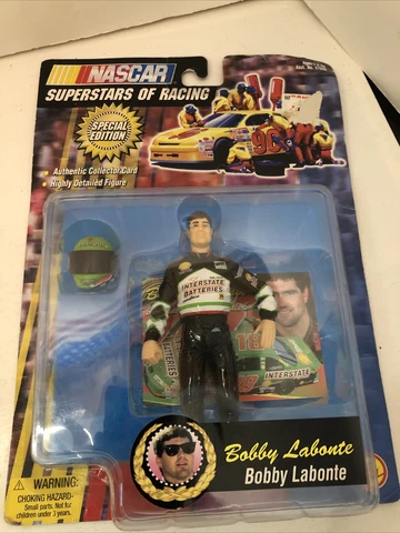 Vintage - Bobby Labonte - Nascar Action Figure - Helmet - New Cover