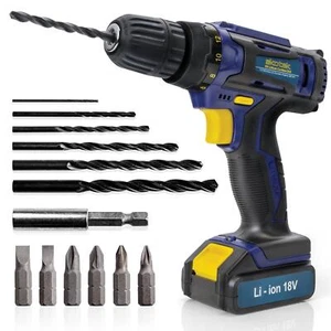 Skotek Cordless Drill 18V Battery Combi Driver Screwdriver Set - Picture 1 of 11
