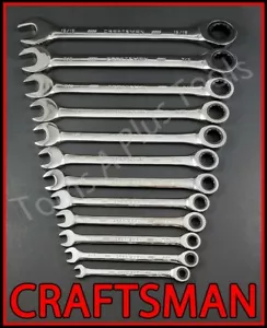 HERRAMIENTAS DE MANO CRAFTSMAN 23 piezas PULIDO COMPLETO SAE Y MÉTRICAS MM juego de llaves caja de trinquete - Imagen 1 de 5