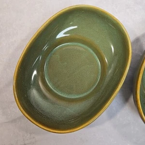 Pfaltzgraff Mint Mocha Oval Serving Bowl 10" X 7.5" multi item discount - Picture 1 of 5