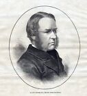 Dr. Lyon Playfair Postmaster General Chemiker Politiker Portrait antique print