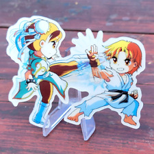 Street Fighter Chun Li and Ryu 3D Lenticular Motion Car Sticker Decal Peeker