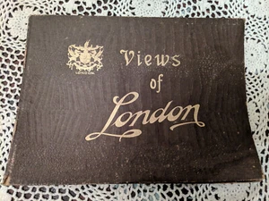 VIEWS OF LONDON-EARLY 1900's STREET SCENES-LEATHER-22 PAGES-SOUVENIR - Picture 1 of 12