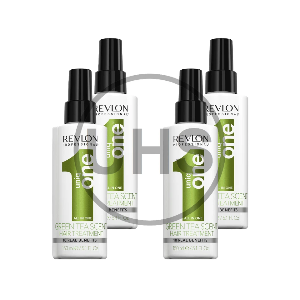 4 x Revlon Professional Uniqone Green Tea Hair Treatment 150ml | Uniq One AUS - Image 1 of 1