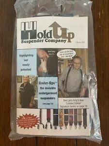 HoldUp Brand Suspenders No Buzz Black Y Plastic Clip Style 7506YP - Picture 1 of 1