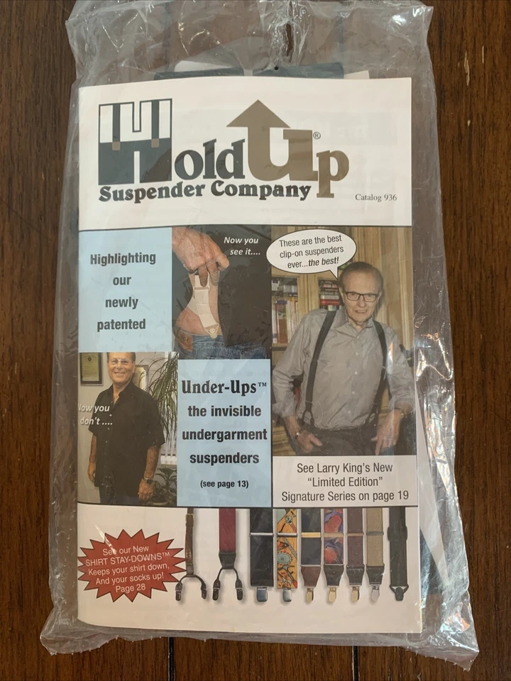 HoldUp Brand Suspenders No Buzz Black Y Plastic Clip Style 7506YP - Image 1 of 1