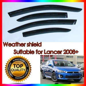 Weather shields 4pcs Window Visors weathershield for Mitsubishi Lancer 2008-2017 - Picture 1 of 4