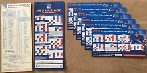 Lot 8 NEW YORK RANGERS Oversized NHL Hockey Schedule 1993 2005 JAROMIR JAGR - Picture 1 of 2