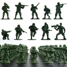 100x 1/72 Plastic Toy 5cm Miniature Soldier Army Men Figure Sand Scene Model
