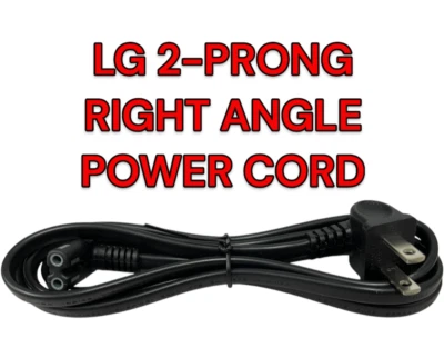 LG 2-PRONG RIGHT ANGLE POWER CORD - Image 1 of 4