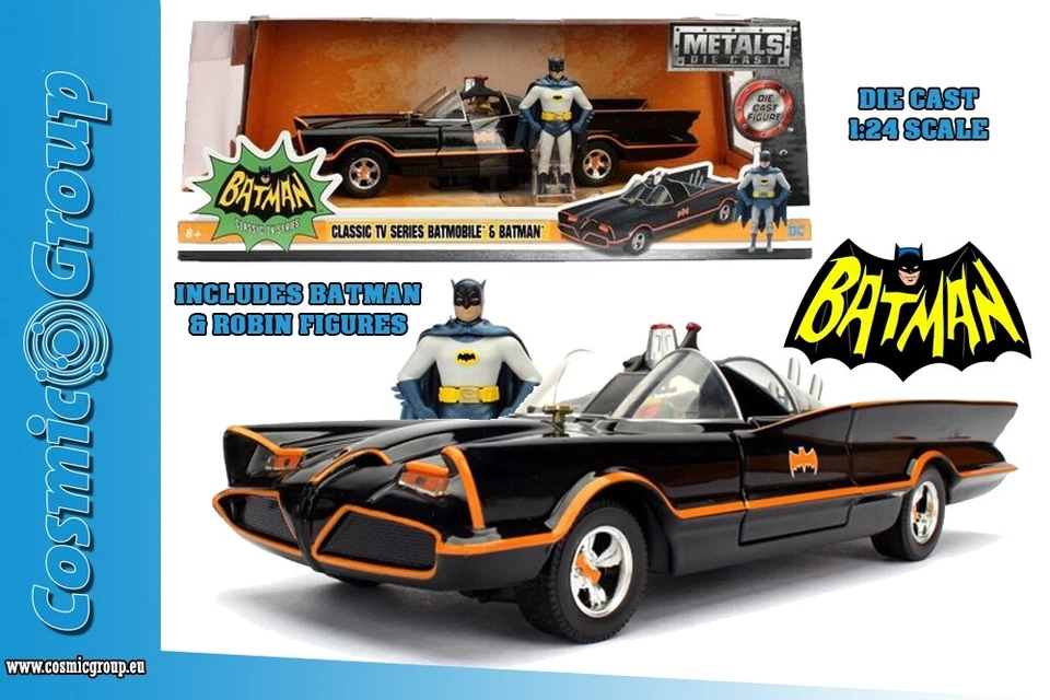 JADA Model Car Batman 1966 TV Series Batmobile 1:24 - Image 1 of 4
