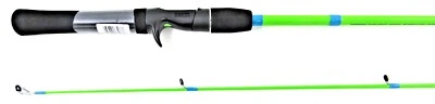 ZEBCO HOT CAST 6'6" HOT CHARTREUSE CRAPPIE POLE ROD  #HCSTGRC662M - Image 1 of 3
