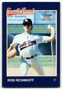 1988 Grand Slam Baseball Card Rob Resnikoff a South Bend White Sox #24
