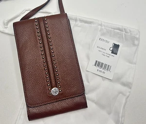 BRIGHTON Bastante Resistente Organizador de Teléfono Marrón Cartera Cartera Bandolera Ajustable - Imagen 1 de 14