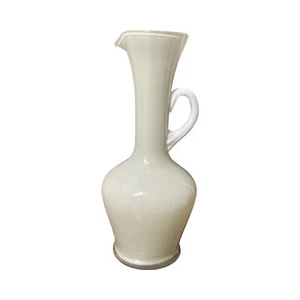 Stunning Mid Century Italian White Cased Art Glass Vase Pitcher Jug - Picture 1 of 11