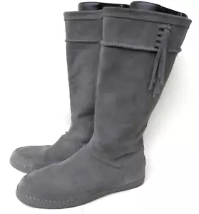 UGG Emerie Women’s Size 12 US Gray Suede Knee High Dress Boots 1106754 excellent - Picture 1 of 4