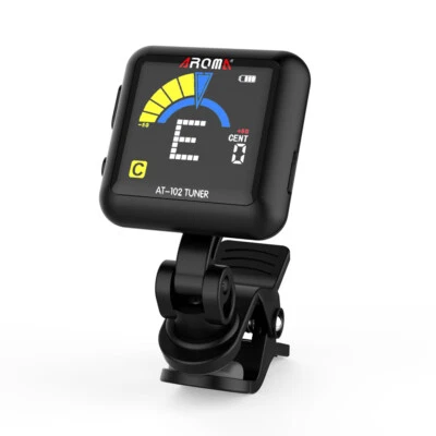 Aroma Chromatic Guitar Tuner Clip On for Electric Acoustic Guitars Bass Violin - Image 1 of 4