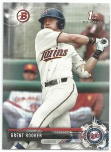 Brent Rooker Minnesota Twins 2017 1st Bowman Draft Baseball