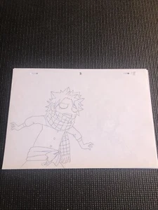 Fairy Tail Animation Hand Drawn Gengas/Dougas Natsu & Lisana 10 Sheets - Picture 1 of 9