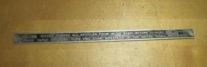 DEPOSIT WASTE PAPER DRINKING CUPS AND SOAP WRAPPERS IN RECEPTACLE Old Train Sign - Picture 1 of 4