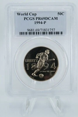 1994-P PCGS PR69DCAM World Cup Clad Commemorative Proof 50C - Image 1 of 2
